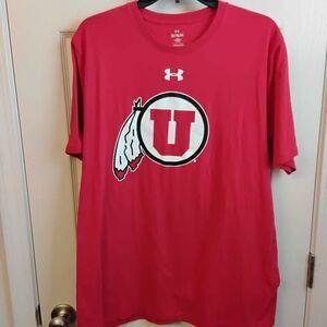 Under Armour performance t-shirt University of Utah Utes logo, Size XL